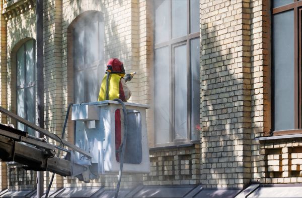 Brick Facade Cleaning in Stamford